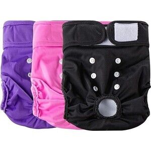 Premium Washable Dog Diapers Female, Reusable Diapers for Doggie in Heat, Highly